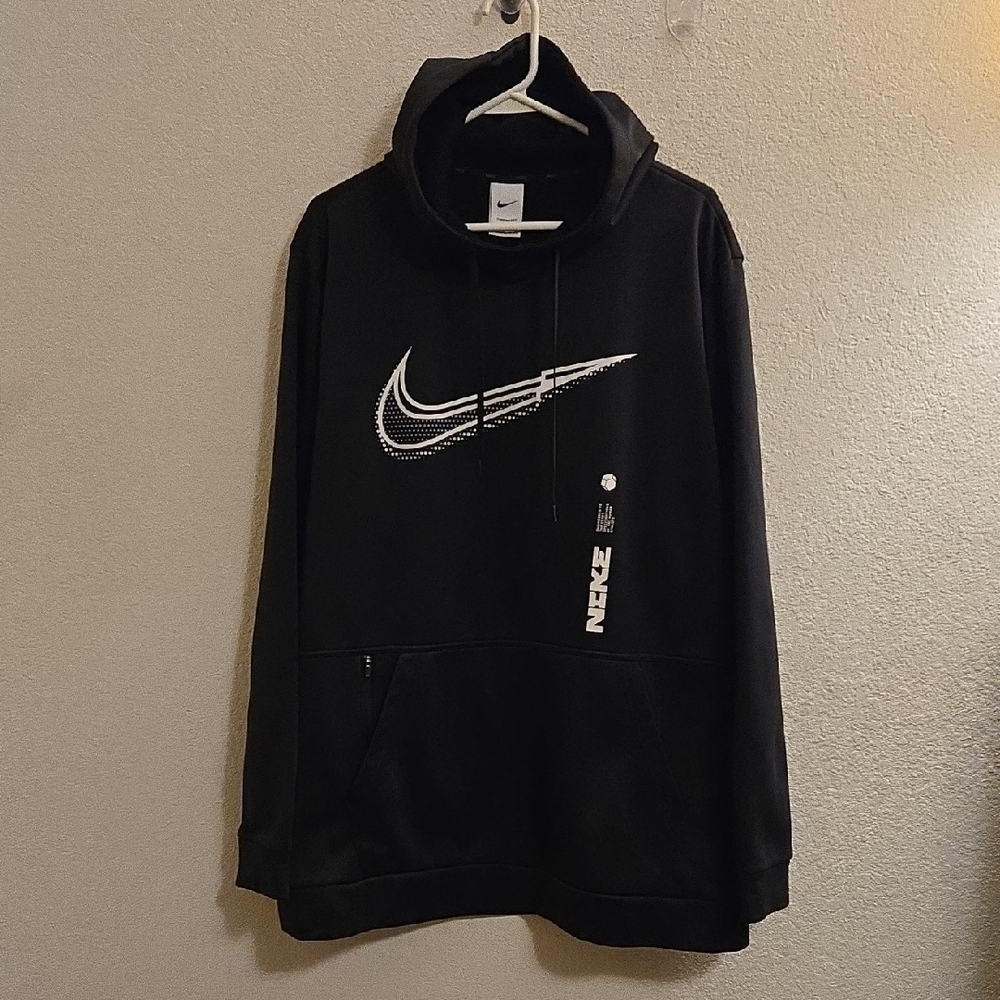 Nike Therma-Fit Hooded Sweatshirt - Black - XXL